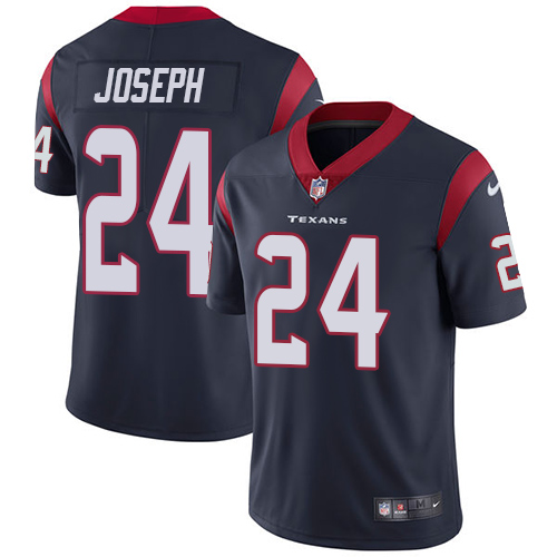 Nike Texans #24 Johnathan Joseph Navy Blue Team Color Men's Stitched NFL Vapor Untouchable Limited J