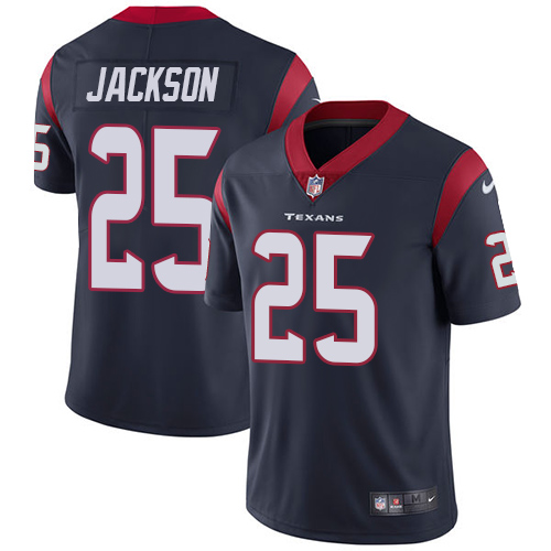 Nike Texans #25 Kareem Jackson Navy Blue Team Color Men's Stitched NFL Vapor Untouchable Limited Jer