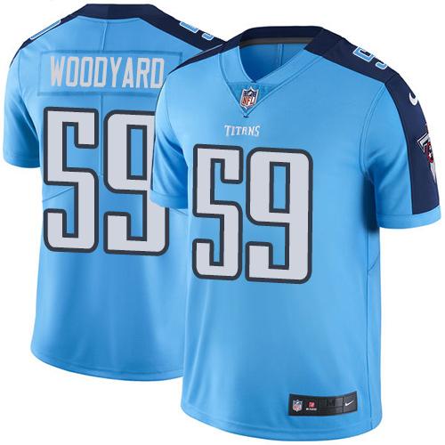 Nike Titans #59 Wesley Woodyard Light Blue Team Color Men's Stitched NFL Vapor Untouchable Limited J