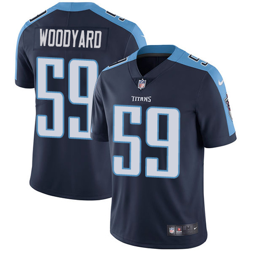 Nike Titans #59 Wesley Woodyard Navy Blue Alternate Men's Stitched NFL Vapor Untouchable Limited Jer