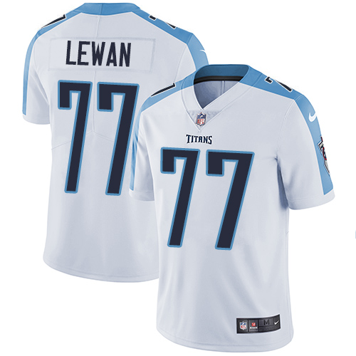 Nike Titans #77 Taylor Lewan White Men's Stitched NFL Vapor Untouchable Limited Jersey