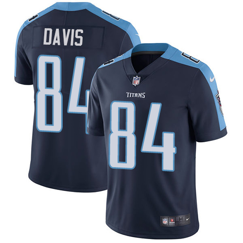 Nike Titans #84 Corey Davis Navy Blue Alternate Men's Stitched NFL Vapor Untouchable Limited Jersey