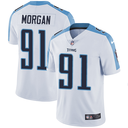 Nike Titans #91 Derrick Morgan White Men's Stitched NFL Vapor Untouchable Limited Jersey