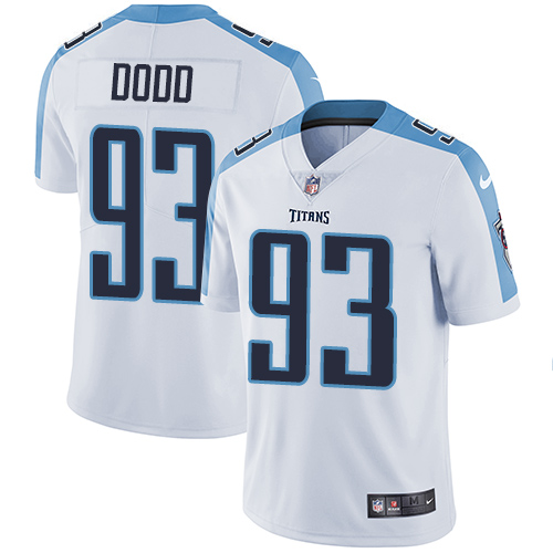 Nike Titans #93 Kevin Dodd White Men's Stitched NFL Vapor Untouchable Limited Jersey