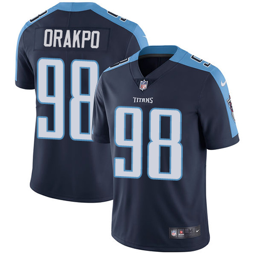 Nike Titans #98 Brian Orakpo Navy Blue Alternate Men's Stitched NFL Vapor Untouchable Limited Jersey