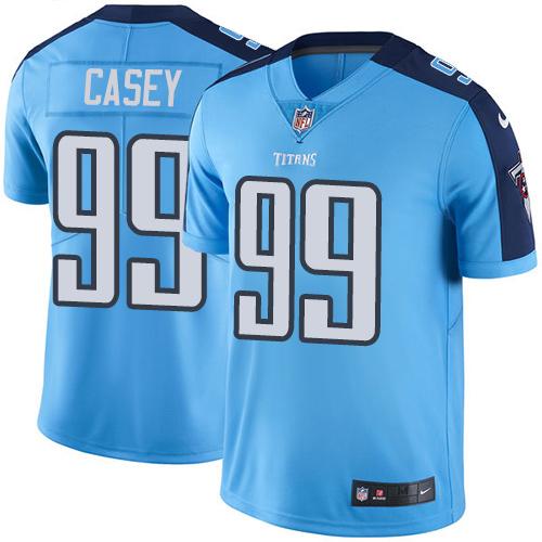 Nike Titans #99 Jurrell Casey Light Blue Team Color Men's Stitched NFL Vapor Untouchable Limited Jer