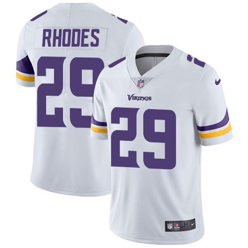 Nike Vikings #29 Xavier Rhodes White Men's Stitched NFL Vapor Untouchable Limited Jersey - Click Image to Close