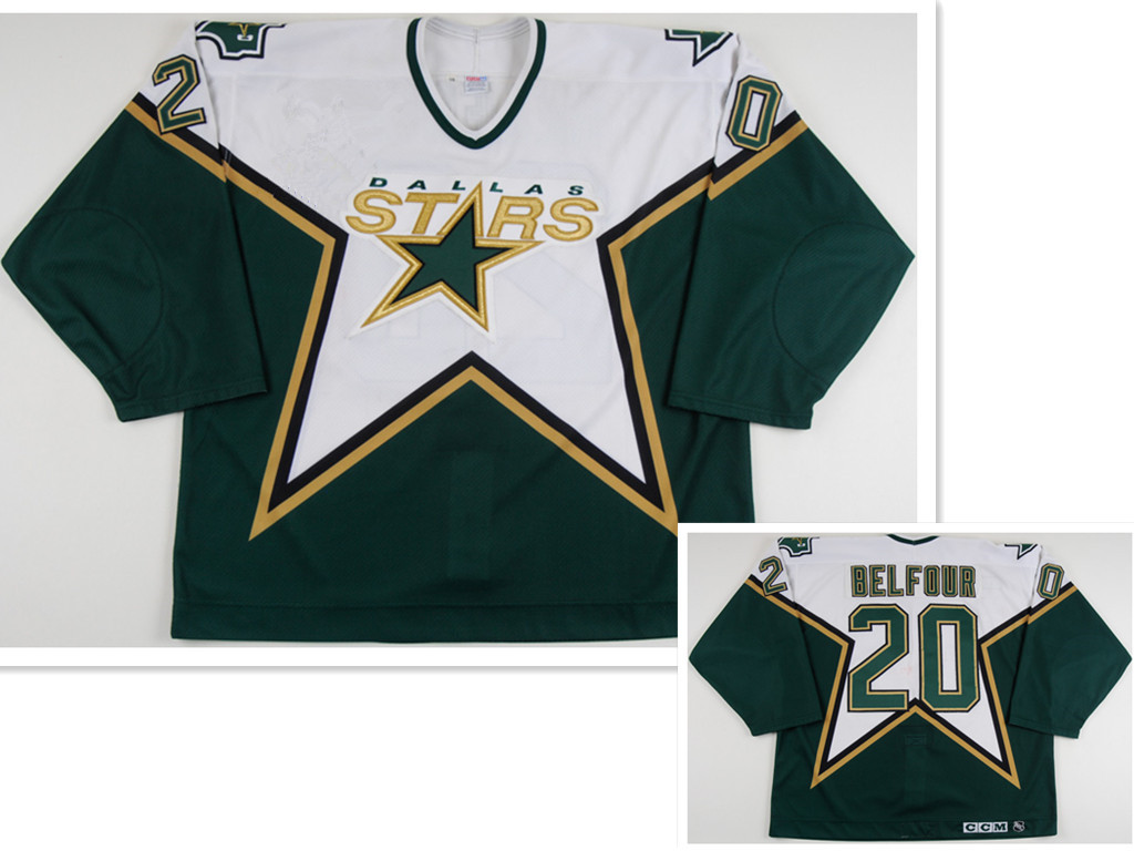 Dallas Stars #20 Eddy Balfour CCM Throwback Home NHL Jersey