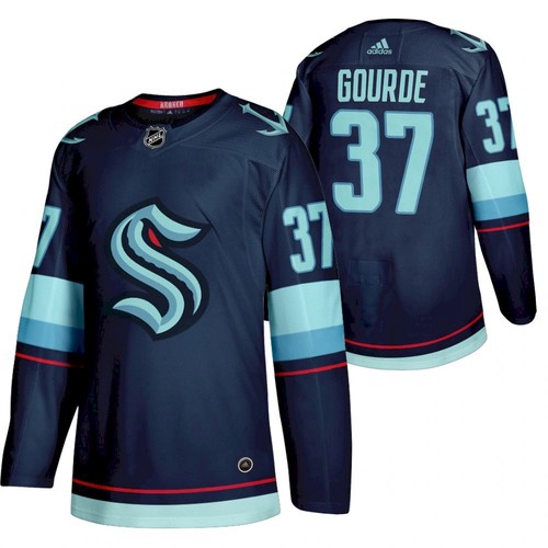 Seattle Kraken #37 Yanni Gourde 2022 Home Navy Jersey