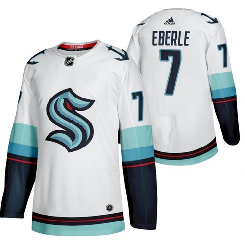 Seattle Kraken #7 Jordan Eberle 2022 Away White Jersey