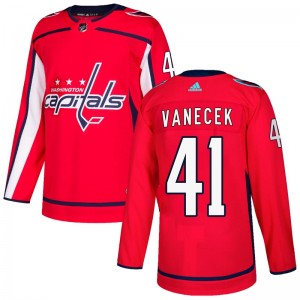Washington Capitals #41 Vitek Vanecek Authentic Home Jersey - Red