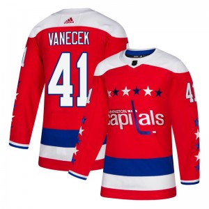 Washington Capitals #41 Vitek Vanecek Authentic Alternate Jersey - Red