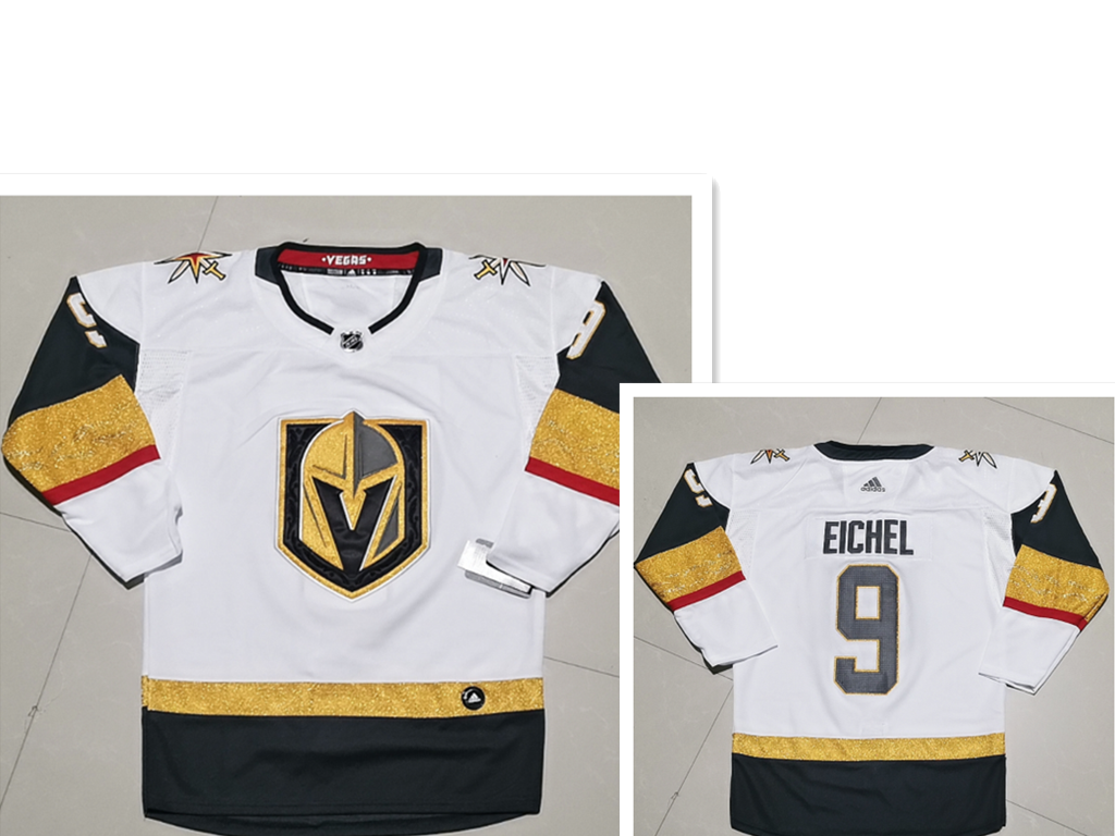 Vegas Golden Knights #9 Jack Eichel white Away Authentic Stitched NHL Jersey