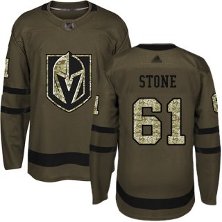 Vegas Golden Knights #61 Mark Stone Green Salute to Service Stitched NHL Jersey