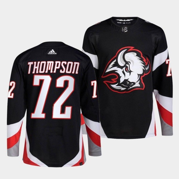 Buffalo Sabres #72 Tage Thompson Black 2022-23 Stitched Jersey