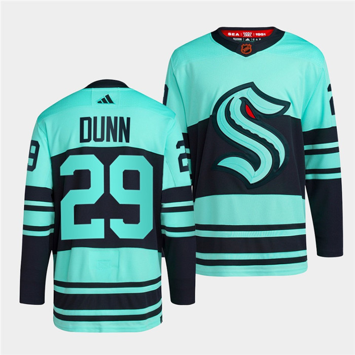 Seattle Kraken #29 Vince Dunn Ice Blue 2022-23 Reverse Retro Stitched Jersey