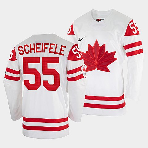 Mark Scheifele Canada Hockey White 2022 Beijing Winter Olympic #55 Home Jersey