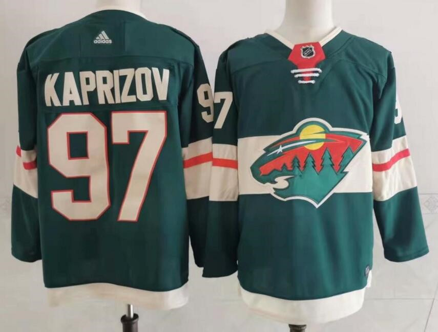 Minnesota Wild #97 Kirill Kaprizov Green Stitched Jersey