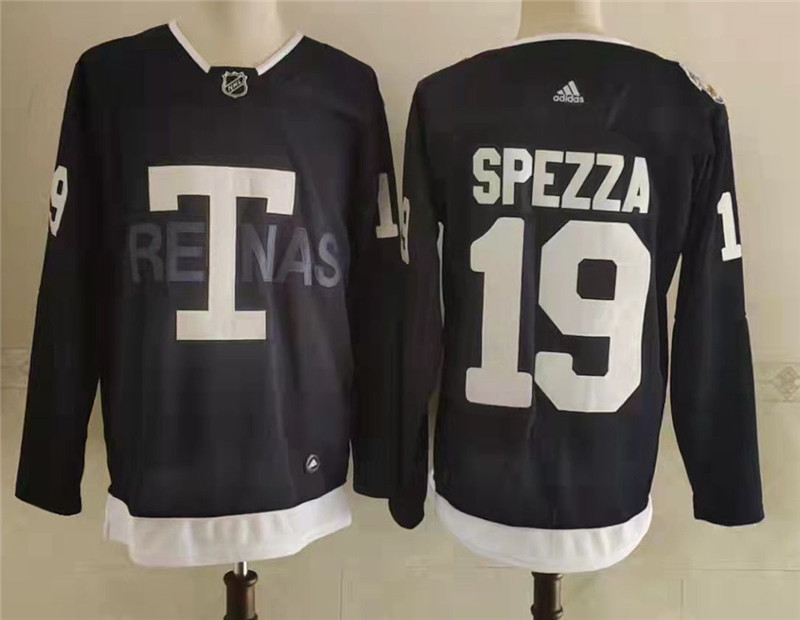 Toronto Maple Leafs 19 Jason Spezza Navy 2022 NHL Heritage Classic Jersey