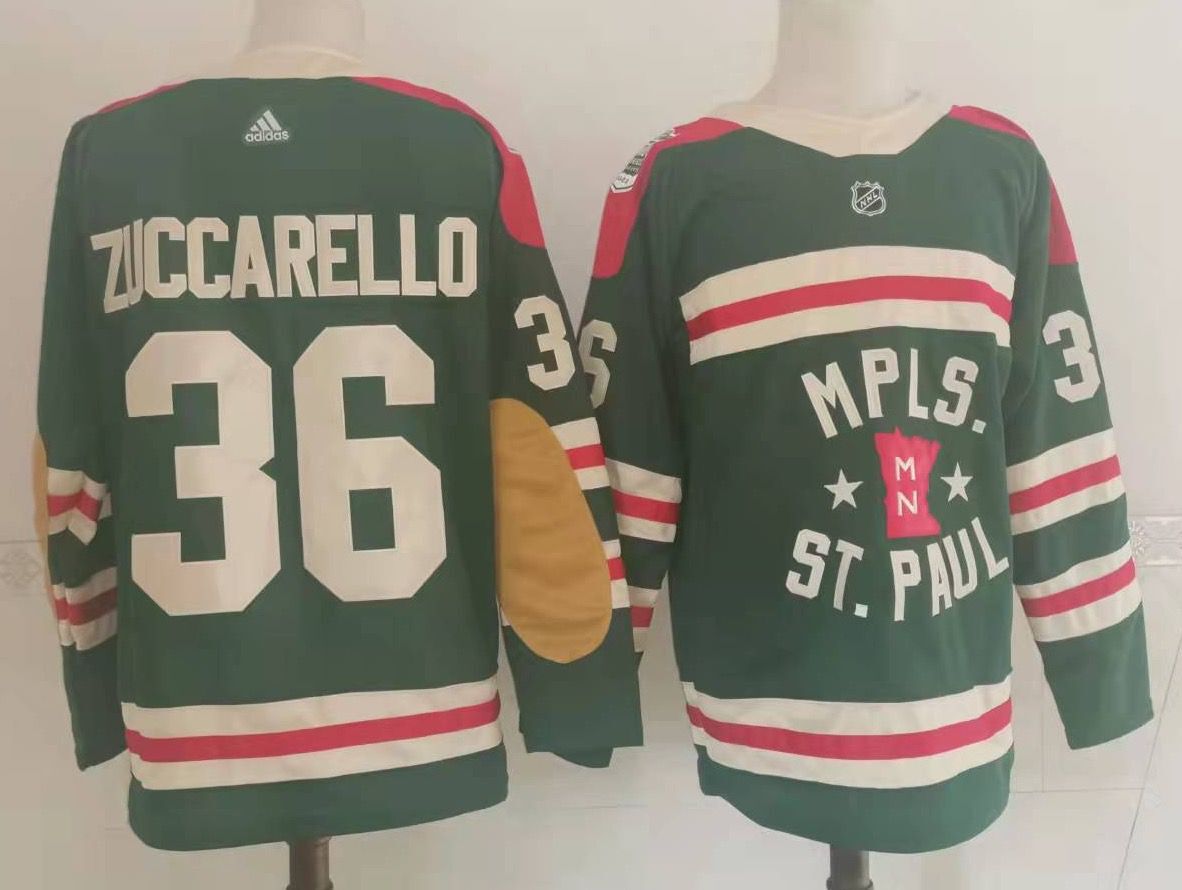 Minnesota Wild 36 Zuccarello Green Classic Edition 2022 NHL Jersey