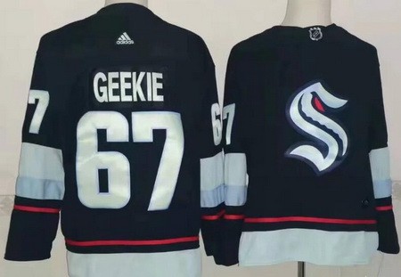 Seattle Kraken #67 Morgan Geekie Navy Authentic Jersey