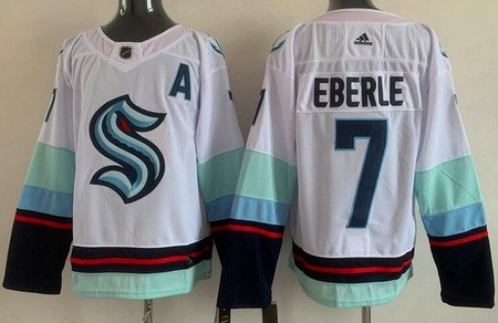 Seattle Kraken #7 Jordan Eberle White Authentic Jersey