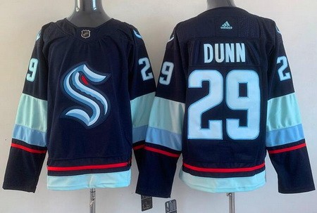 Seattle Kraken #29 Vince Dunn Navy Authentic Jersey