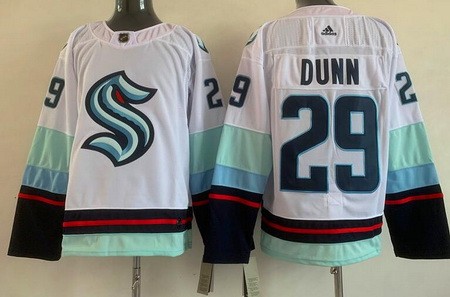 Seattle Kraken #29 Vince Dunn White Authentic Jersey