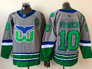 Hartford Whalers #10 Francis Gray 2021 Reverse Retro Alternate Jersey