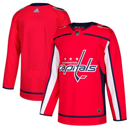 Adidas Capitals Blank Red Home Authentic Stitched NHL Jersey