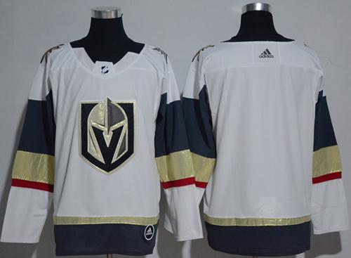 Adidas Golden Knights Blank White Road Authentic Stitched NHL Jersey