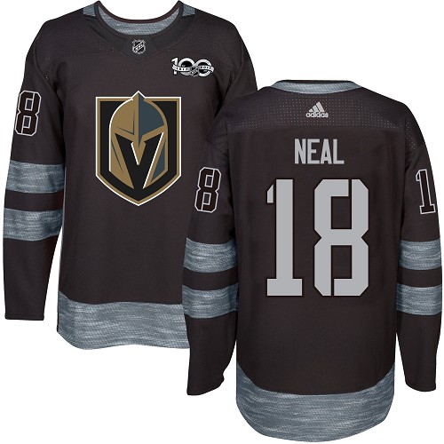 Adidas Golden Knights #18 James Neal Black 1917-2017 100th Anniversary Stitched NHL Jersey