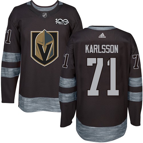 Adidas Golden Knights #71 William Karlsson Black 1917-2017 100th Anniversary Stitched NHL Jersey