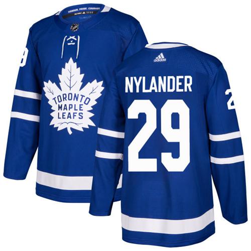 Adidas Maple Leafs #29 William Nylander Blue Home Authentic Stitched NHL Jersey