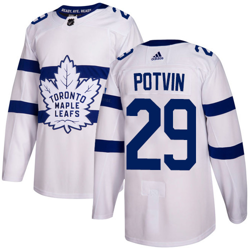 Adidas Maple Leafs #29 Felix Potvin White Authentic 2018 Stadium Series Stitched NHL Jersey