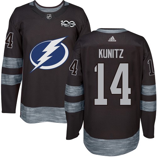 Adidas Lightning #14 Chris Kunitz Black 1917-2017 100th Anniversary Stitched NHL Jersey