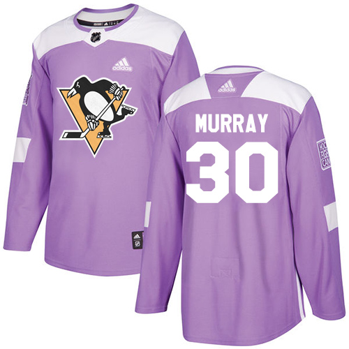 Adidas Penguins #30 Matt Murray Purple Authentic Fights Cancer Stitched NHL Jersey