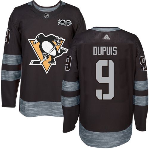 Adidas Penguins #9 Pascal Dupuis Black 1917-2017 100th Anniversary Stitched NHL Jersey