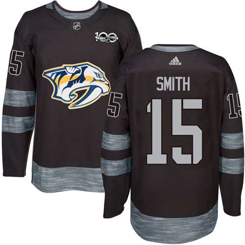 Adidas Predators #15 Craig Smith Black 1917-2017 100th Anniversary Stitched NHL Jersey