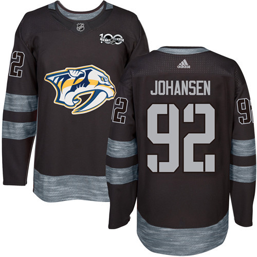 Adidas Predators #92 Ryan Johansen Black 1917-2017 100th Anniversary Stitched NHL Jersey