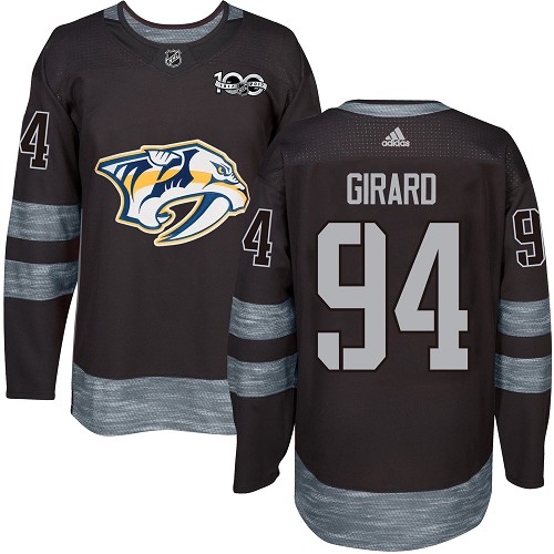 Adidas Predators #94 Samuel Girard Black 1917-2017 100th Anniversary Stitched NHL Jersey