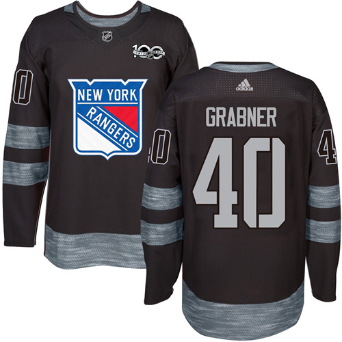 Adidas Rangers #40 Michael Grabner Black 1917-2017 100th Anniversary Stitched NHL Jersey
