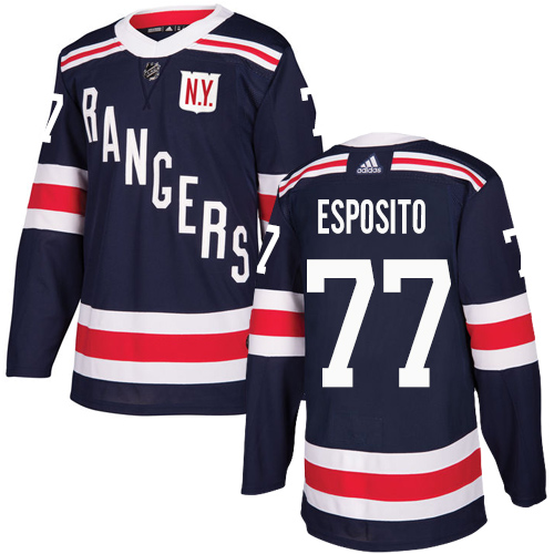 Adidas Rangers #77 Phil Esposito Navy Blue Authentic 2018 Winter Classic Stitched NHL Jersey