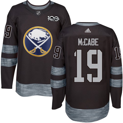 Adidas Sabres #19 Jake McCabe Black 1917-2017 100th Anniversary Stitched NHL Jersey