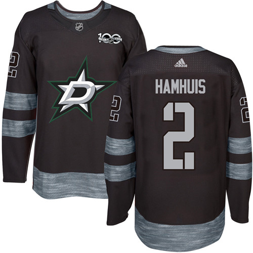 Adidas Stars #2 Dan Hamhuis Black 1917-2017 100th Anniversary Stitched NHL Jersey