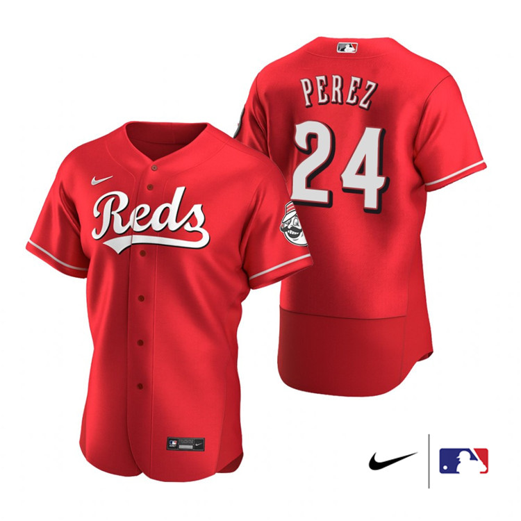 Nike Men #24 Tony Perez Cincinnati Reds Baesball Jerseys Sale-Scarlet