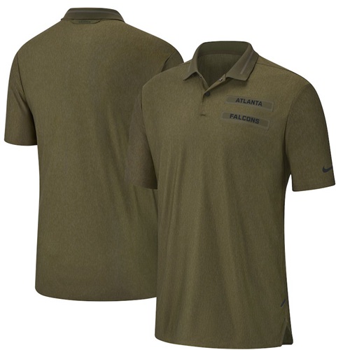 Atlanta Falcons Salute to Service Sideline Polo Olive