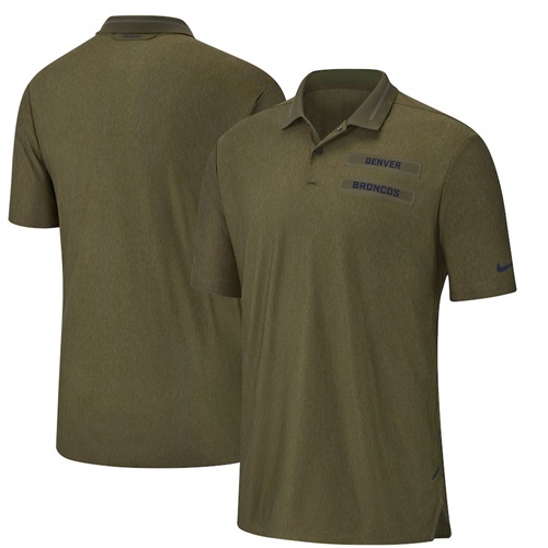 Denver Broncos Salute to Service Sideline Polo Olive