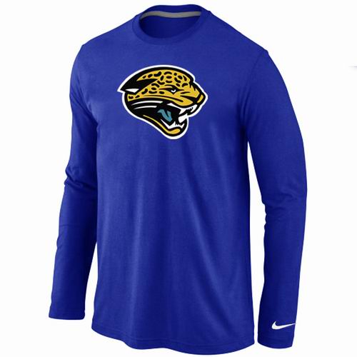 Jacksonville Jaguars Logo Long Sleeve T-Shirt BLUE