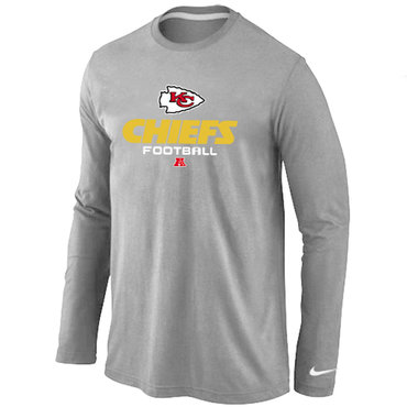 Kansas City Chiefs Critical Victory Long Sleeve T-Shirt Grey